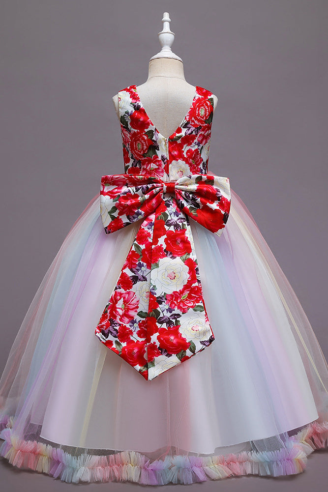 Robe de mariée longue élégante en tulle style princesse, robe de demoiselle d'honneur