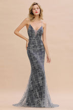 Robe de soirée longue sirène élégante sans manches