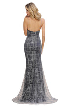 Robe de soirée longue sirène élégante sans manches
