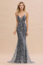 Robe de soirée longue sirène élégante sans manches