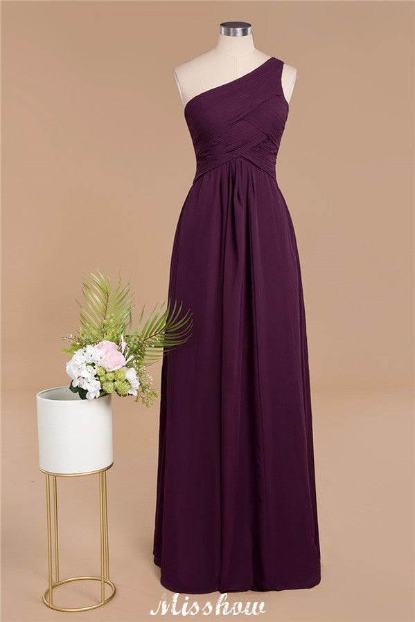 Vestidos de fiesta elegantes con volantes y un solo hombro | Vestidos de noche sin mangas de corte A