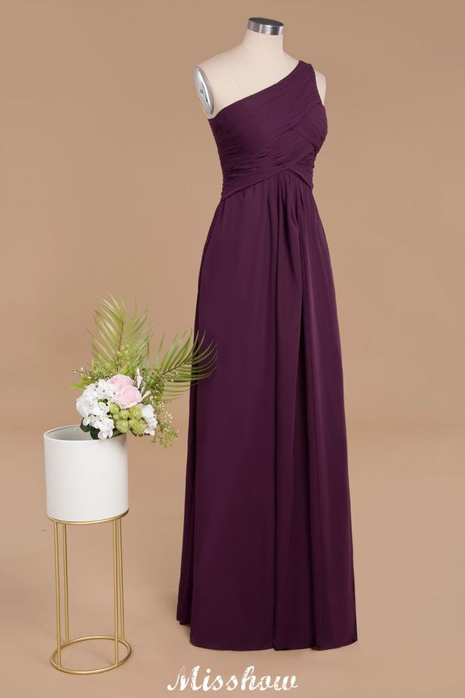 Vestidos de fiesta elegantes con volantes y un solo hombro | Vestidos de noche sin mangas de corte A