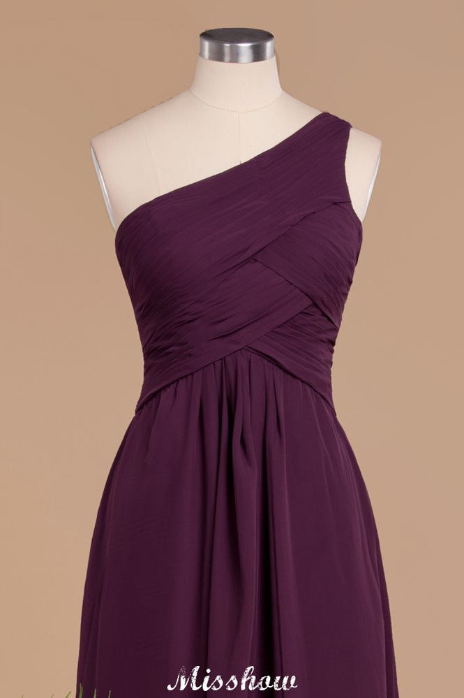 Vestidos de fiesta elegantes con volantes y un solo hombro | Vestidos de noche sin mangas de corte A