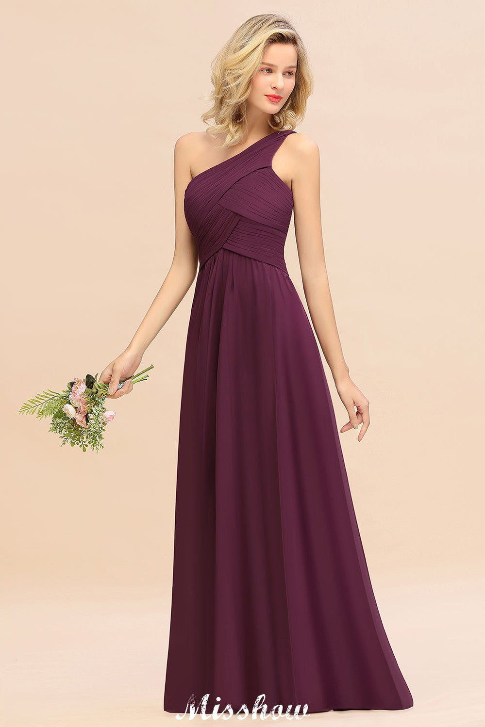 Vestidos de fiesta elegantes con volantes y un solo hombro | Vestidos de noche sin mangas de corte A