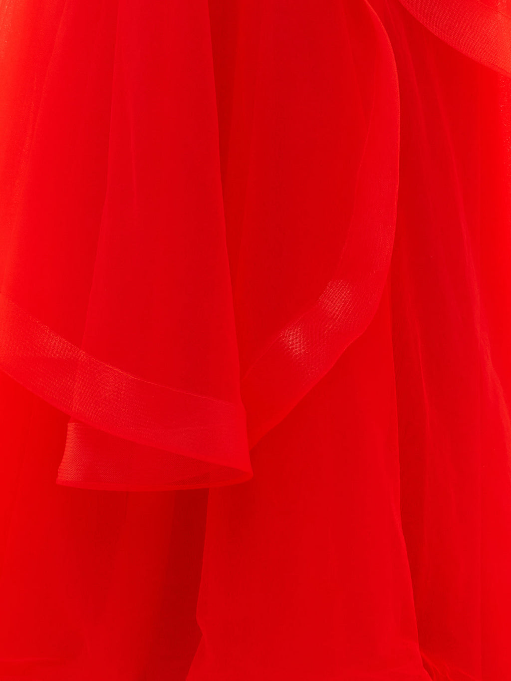 Elisa | Robe de bal bustier en organza rose pâle coupe A