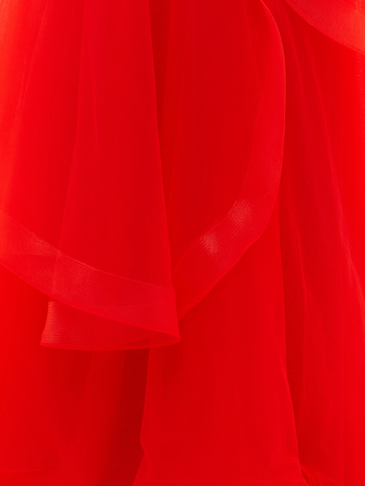 Elisa | Robe de bal bustier en organza rose pâle coupe A