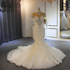 Robes de mariée sirène extravagantes | Robe de mariée en dentelle