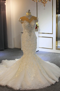 Robes de mariée sirène extravagantes | Robe de mariée en dentelle