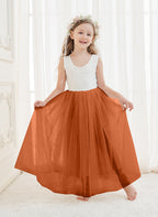 Vestido de niña de las flores de tul y encaje encantado 