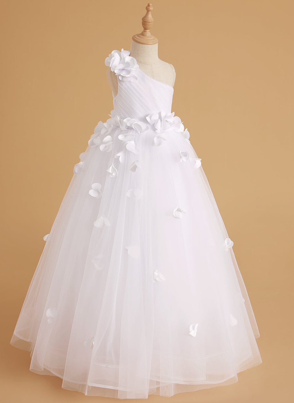 Vestido de princesa/vestido de tul hasta el suelo para niña de las flores 