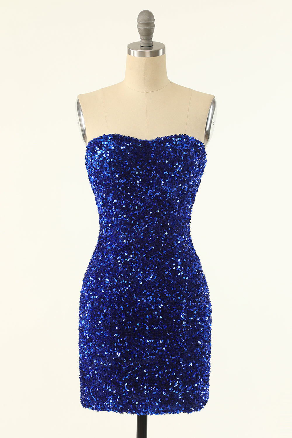 Robe moulante à sequins en forme de cœur pour le bal de promo