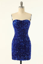 Robe moulante à sequins en forme de cœur pour le bal de promo