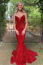 Robe de bal à imprimé cœur