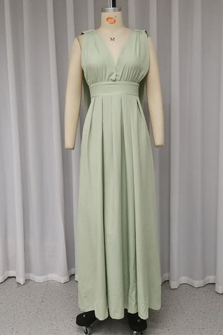 Robes de soirée sexy dos nu fendues à col en V 