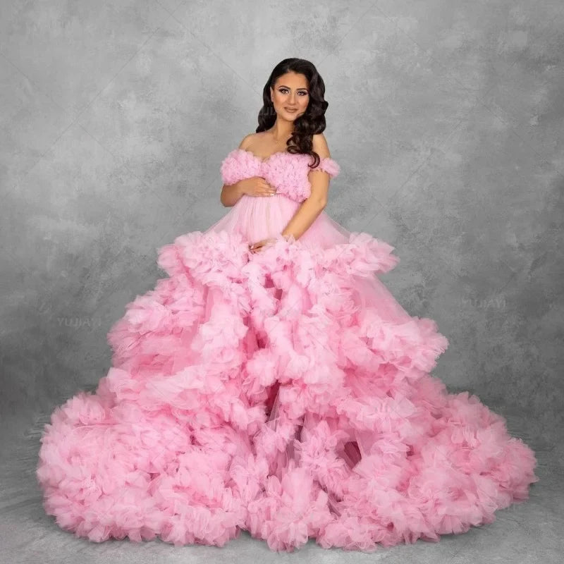 6104#Vestidos para sesión de fotos de maternidad, vestido de maternidad para embarazo y baby shower 