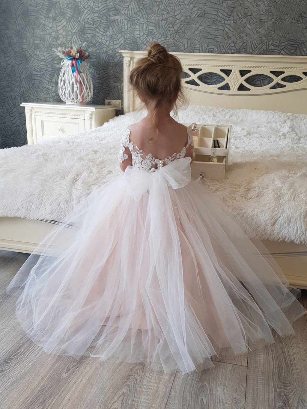 Ravissante robe de demoiselle d'honneur à manches courtes de princesse