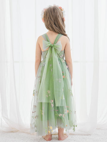 Vestido de tul de corte A hasta el tobillo (2003227711) 