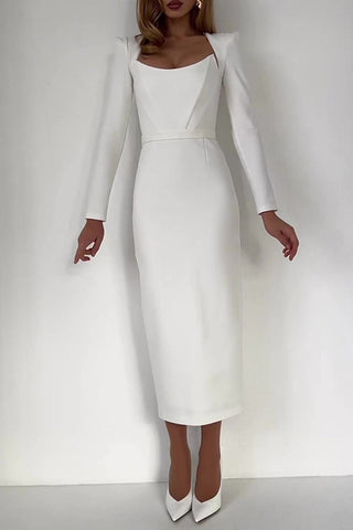 Robes de soirée élégantes dos nu à col carré, portées par des célébrités 