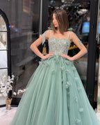 Fabuloso vestido de novia largo hasta el suelo, escote corazón, sin mangas, corte en A, de tul y lentejuelas.