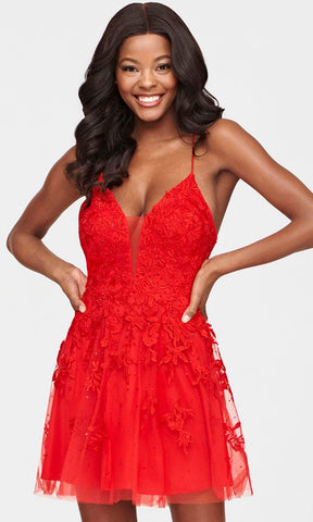 Floral Lace A-Line Cocktail Dress