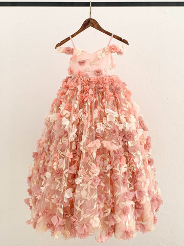 Vestido largo de tul de corte A (2003227607) 