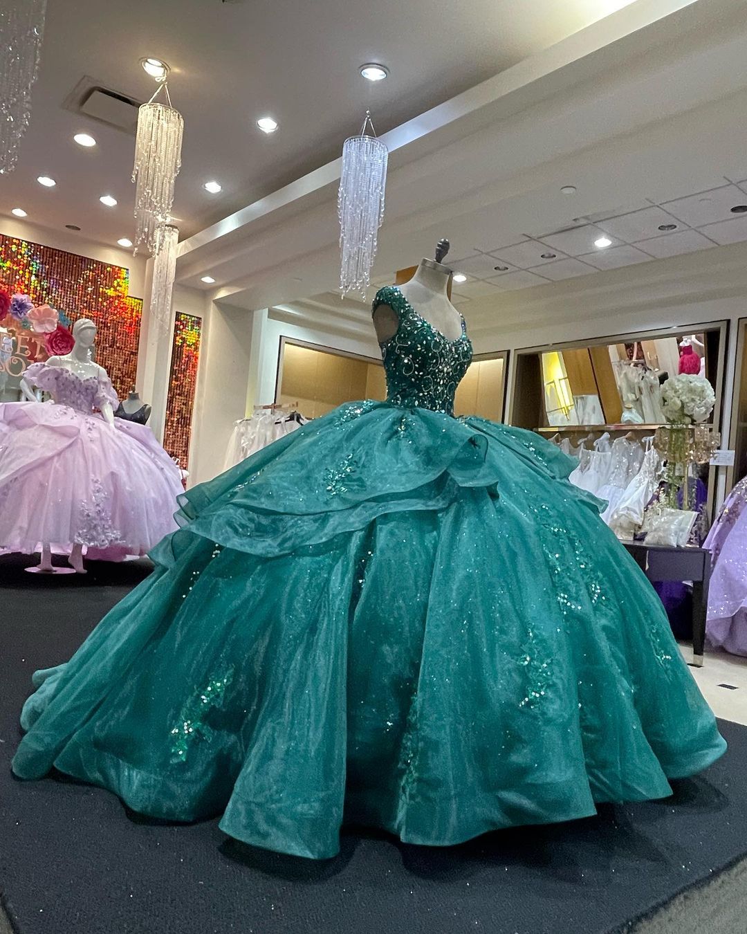 Robe de bal à lacets pour anniversaire, robe Sweet 16 Y1229