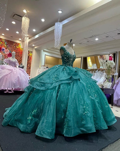 Vestido de gala para cumpleaños, vestido de quinceañera con cordones Y1229