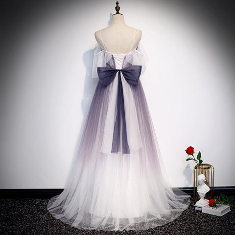 Robe de bal longue en tulle élégante, robe de soirée s100