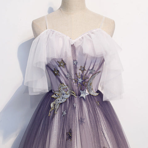 Robe de bal longue en tulle élégante, robe de soirée s100