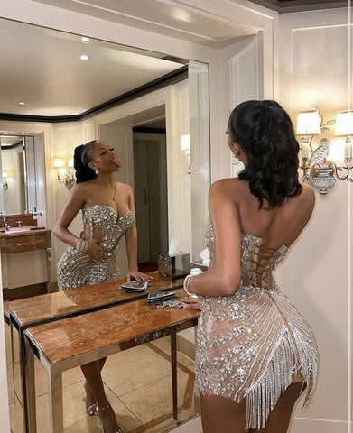 Robe de soirée luxueuse et raffinée, confectionnée à la main, idéale pour un 21e anniversaire ou un bal de promo (Y1537).