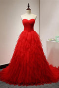 Vestidos de graduación con escote corazón y cordones, vestidos de graduación modestos y brillantes, vestidos de quinceañera, vestidos de graduación de baile con cola de barrido, vestidos de noche Y1559