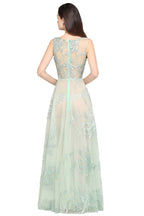 Robes de bal vertes sexy longues jusqu'au sol