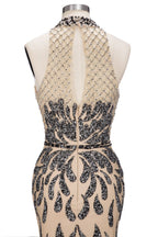 Robes de bal sirène longues à dos nu et à sequins