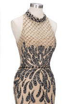 Robes de bal sirène longues à dos nu et à sequins