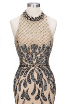 Robes de bal sirène longues à dos nu et à sequins