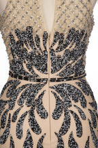 Robes de bal sirène longues à dos nu et à sequins