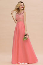 Robe de mariée simple en dentelle florale, coupe trapèze, sans manches, robe de demoiselle d'honneur maxi