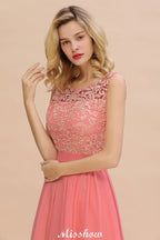 Robe de mariée simple en dentelle florale, coupe trapèze, sans manches, robe de demoiselle d'honneur maxi