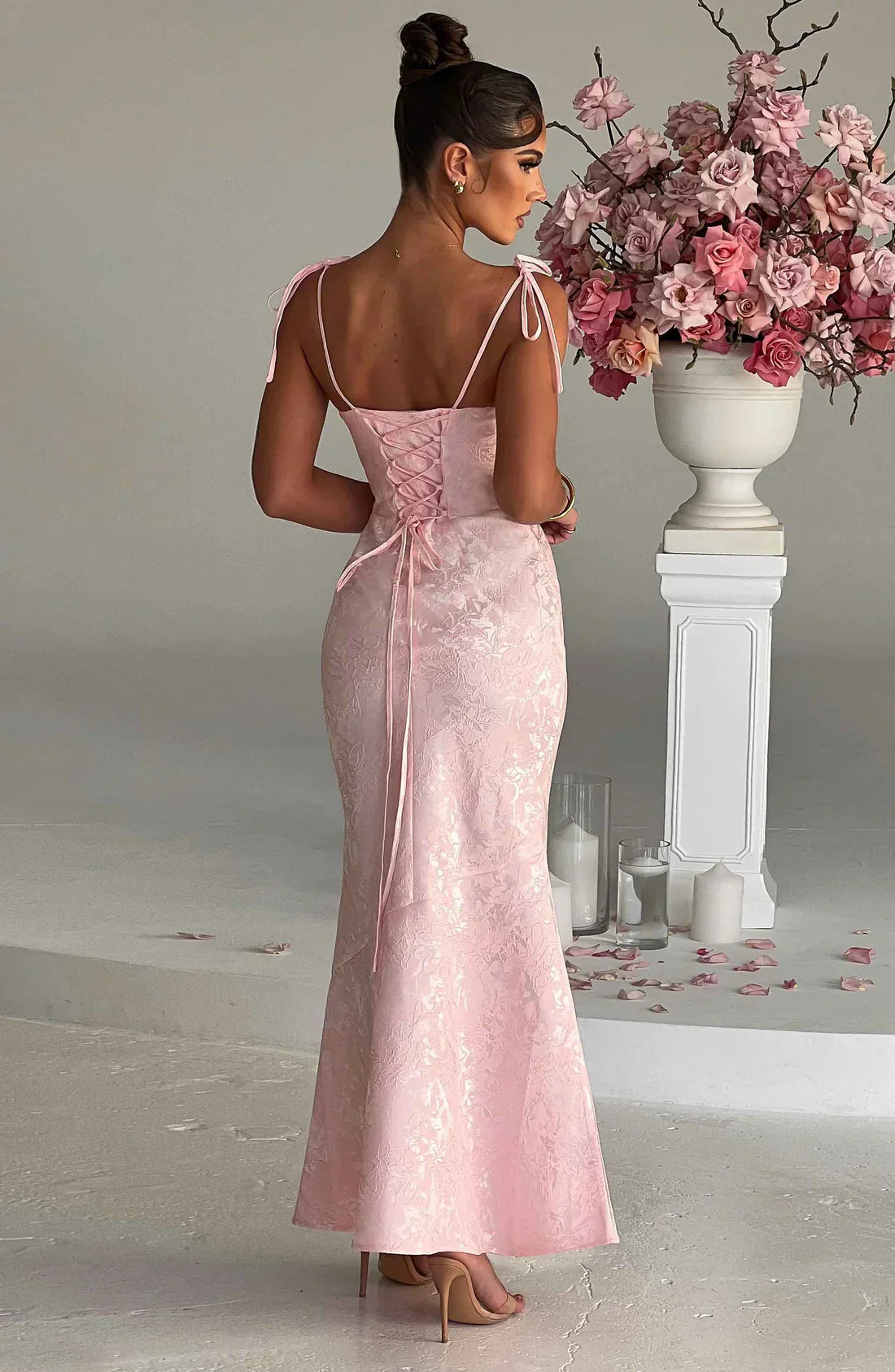 Vestido maxi Whitney, vestidos formales, vestido mini sirena
