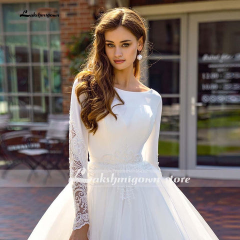 Baoleely Full Lace Wedding Dresses Wedding Gowns Offer the shoulder