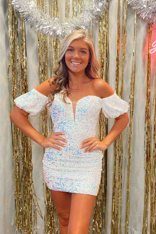 Bodycon Sweetheart Sequins Homecoming Dress