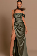 Glamorous Off-the-Shoulder Prom Dresses Mermaid Long With Split