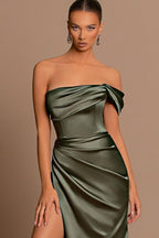Glamorous Off-the-Shoulder Prom Dresses Mermaid Long With Split