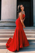 Glamorous Sweetheart Mermaid Evening Gown Sleeveless Formal Dresses