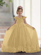 Vestido de gala/princesa rosa con cola de encaje para cumpleaños 