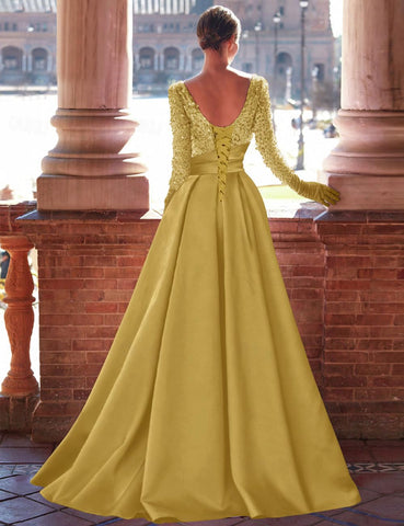 gold formal gowns gold dress high slit evening gown