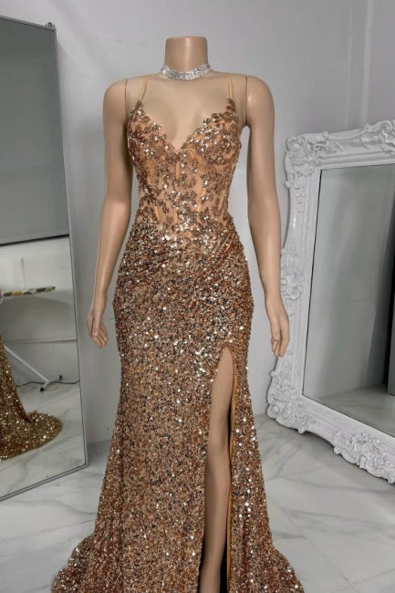 Superbe robe de bal sans manches en tulle à bretelles spaghetti et strass