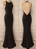 Superbe robe de bal sirène sans manches, col licou, longueur au sol, en élasthanne