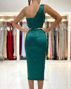 Gorgeous Short Prom Dress On Sale Split One Shoulder