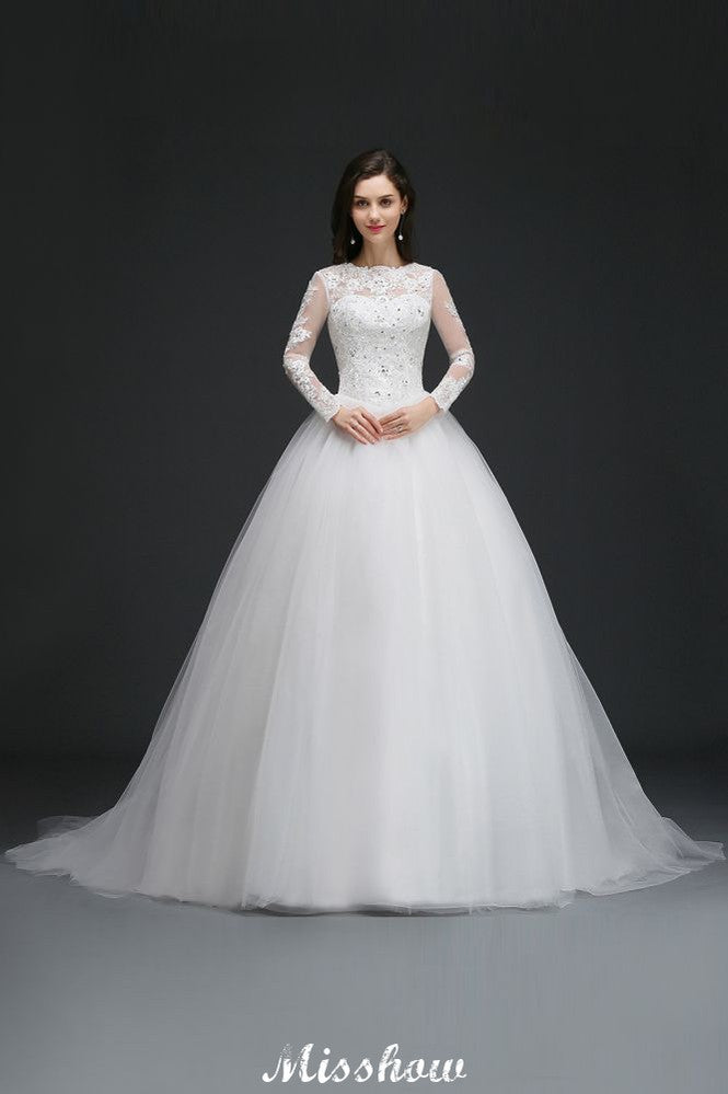 Robes de bal somptueuses en tulle avec traîne courte